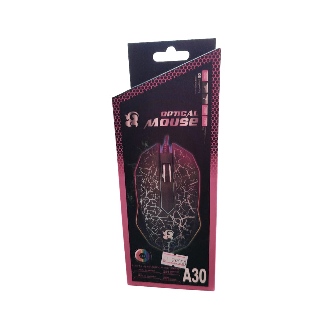 MOUSE OPTICO USB GAMER RETROILUMINADO